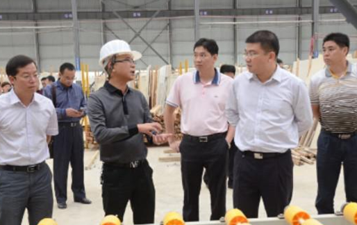 時任廣東省連州市市長劉澤和到利升石業(yè)參觀考察