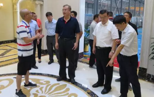 廣西壯族自治區(qū)國(guó)土廳廳長(zhǎng)陳建軍到利升石業(yè)參觀調(diào)研